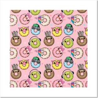 Donut Pattern Posters and Art